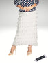 Pleated Ruffle long tiered Skirt - SK012
